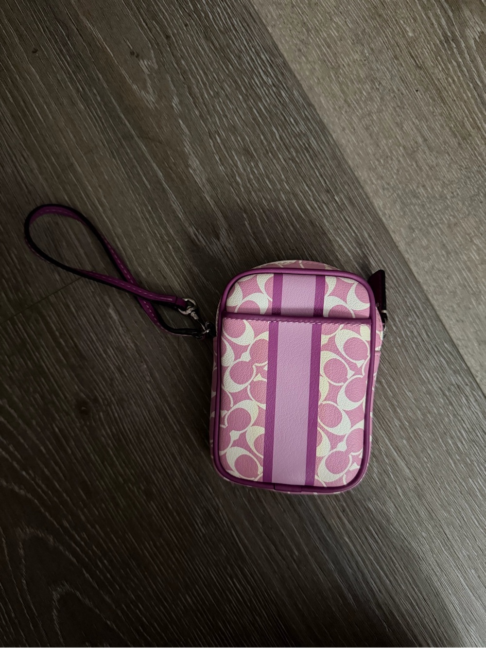 Pink Coach Wristlet